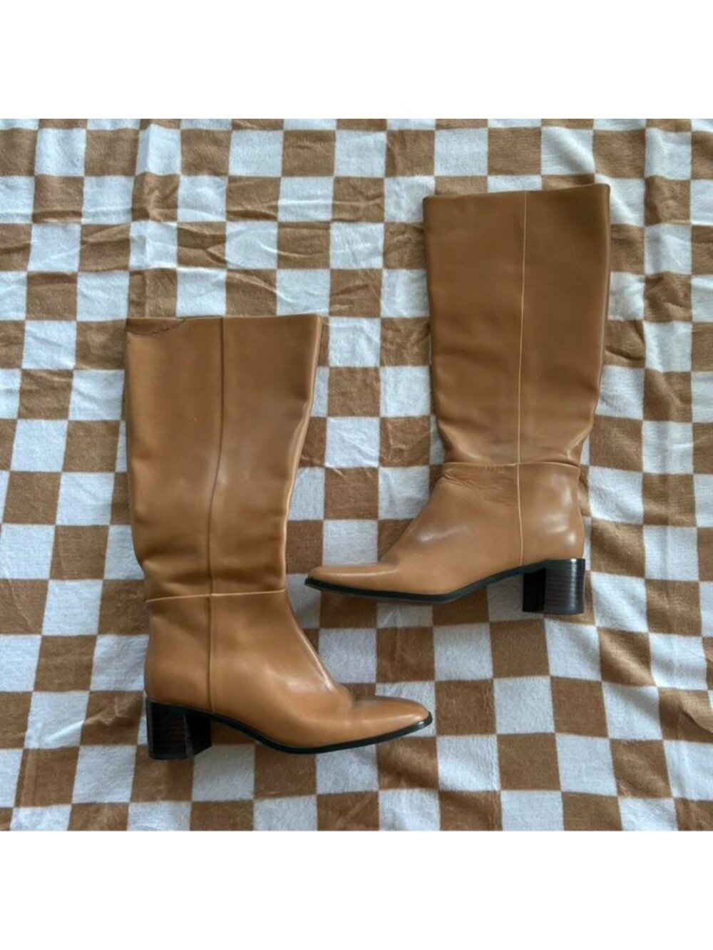 Madewell tan genuine leather boots
